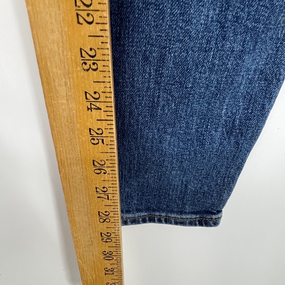 Old Navy Womens Size 4 TALL Overalls Medium Blue Denim Ankle Slim Leg Cotton - Picture 7 of 11